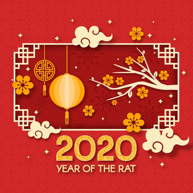 Băng rôn happy new year trung quốc 2020 #2