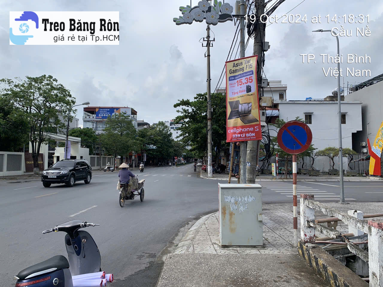Treo banner tại Cầu Nề, TP. Thái Bình Treo banner tại Cầu Nề, TP. Thái Bình